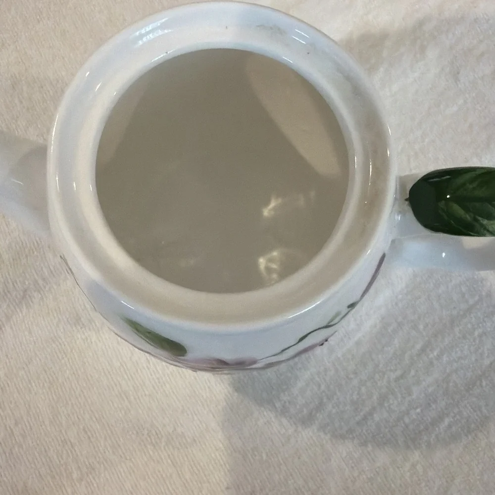 VTG‎ MCM Lefton Sweet Violets Hand Painted Individual 2 Cup Teapot